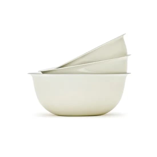 클라녹스 무연마제 스테인리스 믹싱볼 3종 세트, 아이보리, 19cm+22cm+24cm, 1세트