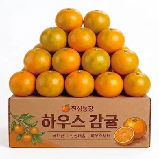 찐심농장 청정제주 하우스귤 3kg, 1박스