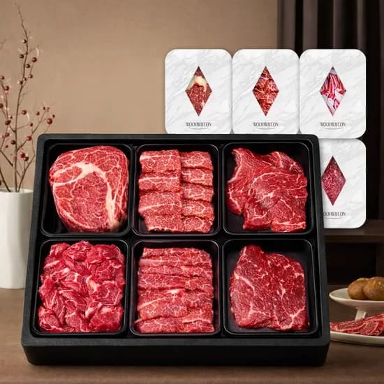 우화연 1++ 한우모듬 선물세트, 1.2kg, 1개