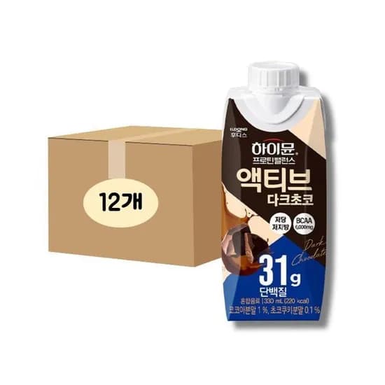 하이뮨 프로틴밸런스 액티브 다크초코 330ml 12개 하이뮨 프로틴밸런스 액티브 다크초코 330ml 12개