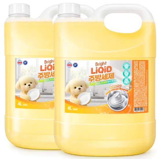리퀴드 주방세제, 레몬향, 4L, 2개