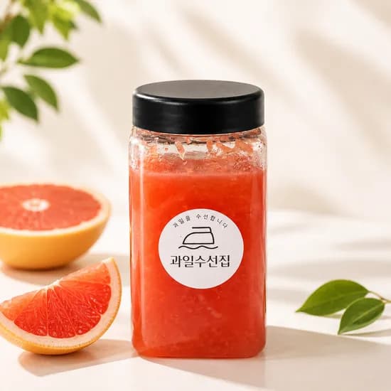 과일수선집 수제 자몽청, 500ml, 2개