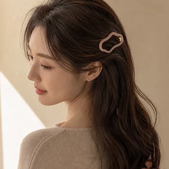 물결라인 헤어핀 5종, 1세트