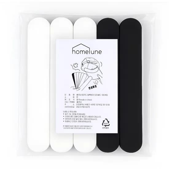홈르네 캡가드 얼룩방지 모자패드, 퓨어블랙+퓨어화이트, 23.8x3.8cm, 100P, 1개