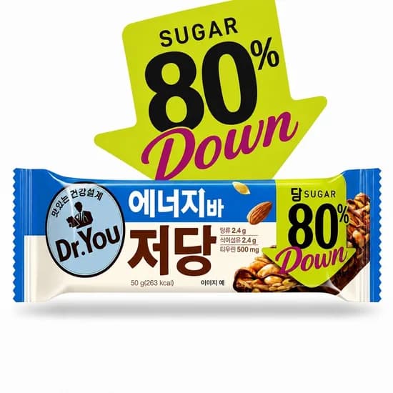오리온 닥터유 에너지바 저당, 50g, 24개