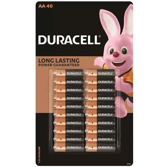 듀라셀 알카라인 AA 건전지 40개입 1개