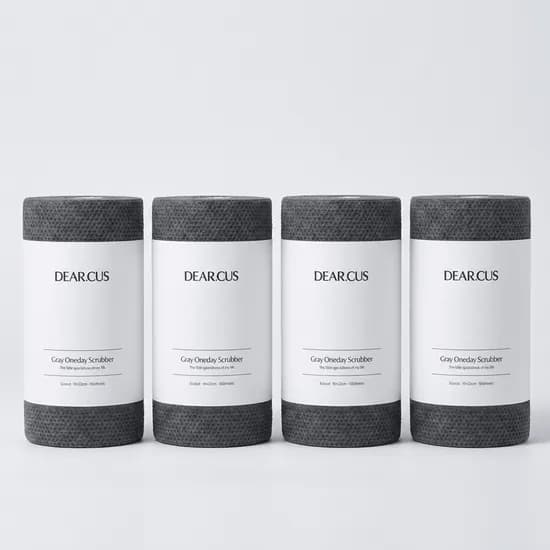 디어커스 그레이 원데이 수세미 에코컷, 그레이, 160매, 4세트