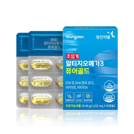 영진약품 초임계 알티지오메가3 퓨어골드, 30.96g, 30캡슐, 3박스