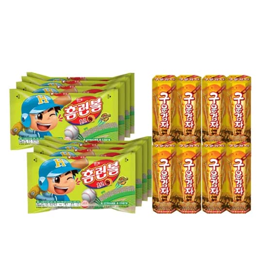 해태 홈런볼 41g 8개 + 구운감자 24g 8개, 1세트
