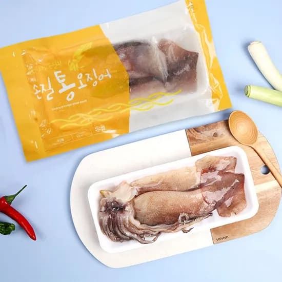 자연산 손질 원양산 통오징어, 220g, 2미, 5팩