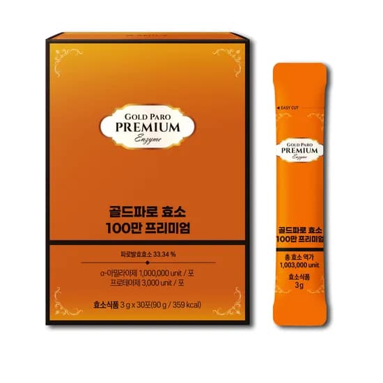 한미양행 골드 파로 효소 100만 프리미엄 3g 30포 6박스