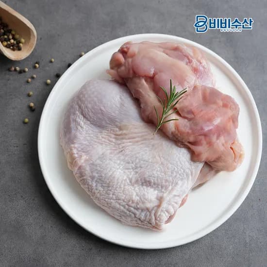 페르디가오 뼈없는 순살 닭다리살 닭정육, 2kg, 2개