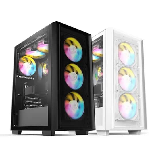 장우컴퍼니 게이밍 조립PC 컴퓨터 본체, JWC-003, R5 7500F, RTX 5060 TI, 블랙, 1TB, 16GB, Free DOS, 1개