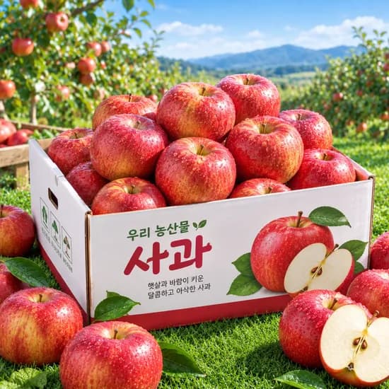 가정용 홍로사과, 10kg, 1박스