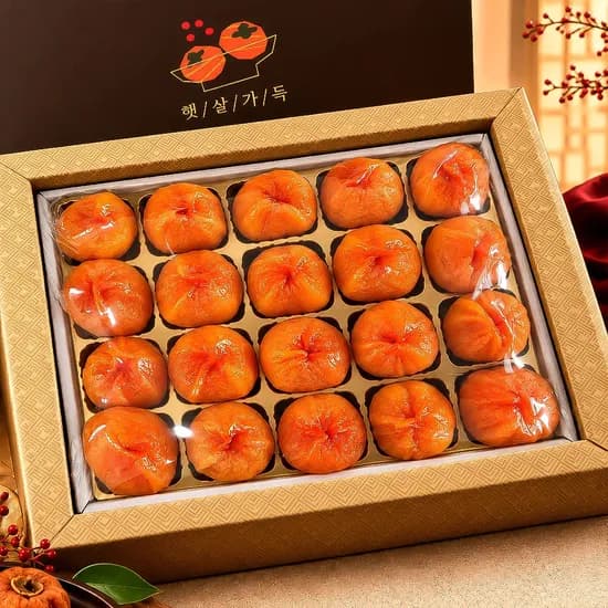 꿀팜즈 곶감 반건시 선물세트, 보자기 포함, 32g, 20구, 1개