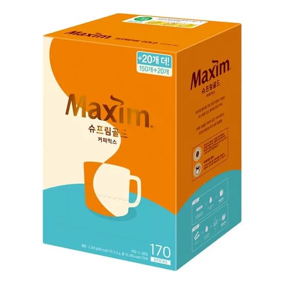 맥심 슈프림골드 14g 170개 33,900원
