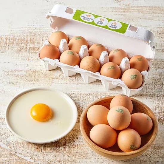 완전방사 무항생제 유정란 자유란 10구 1개