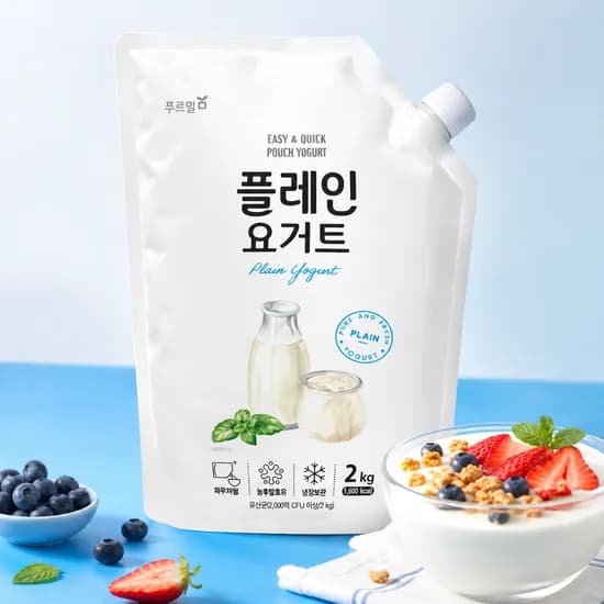 푸르밀 플레인 요거트, 2kg, 2개