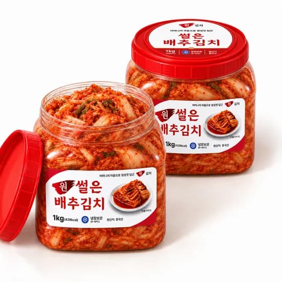 원김치 썰은 배추김치, 1kg, 2개