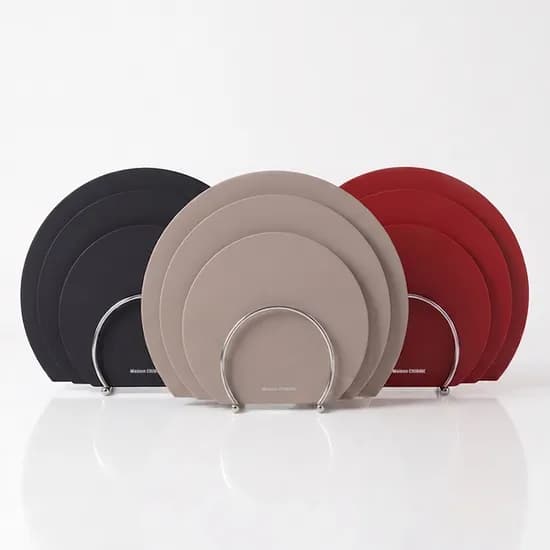 메종치비네 루나플레이트 TPU 도마, S+M+L, 샌드베이지, 3종, 1세트