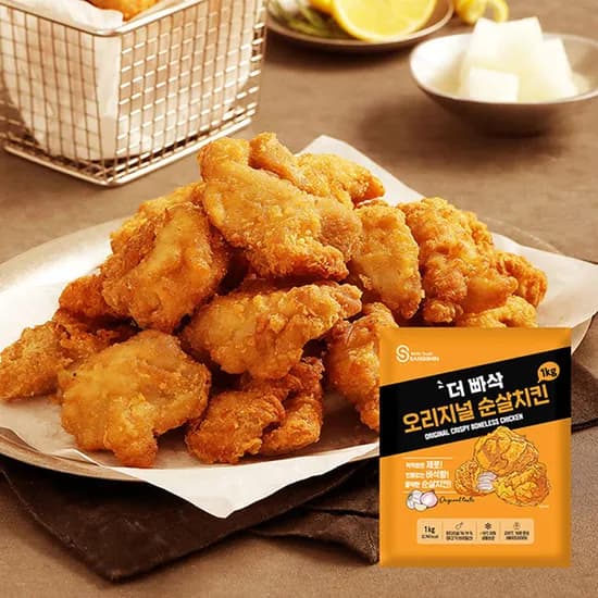 더빠삭 오리지널 순살치킨 대용량 1kg 1개