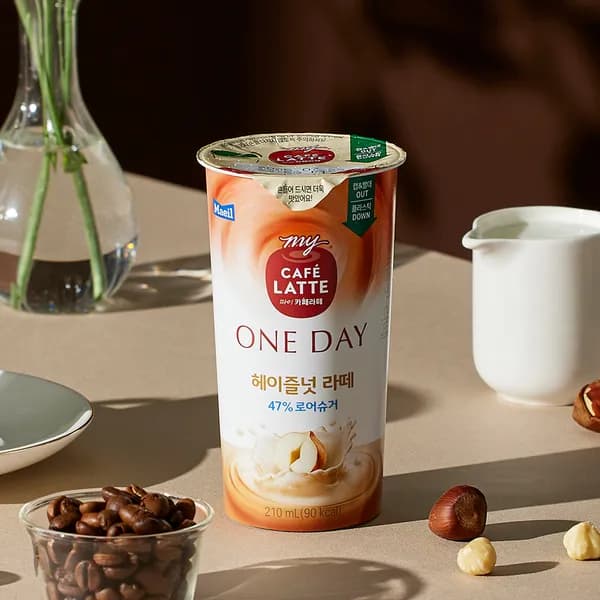 마이카페라떼 원데이 헤이즐넛라떼 210ml 10개