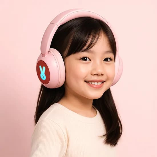 디알고 어린이안전 청력보호 LED 블루투스 유무선 키즈 헤드폰 BH10CK 핑크 1개