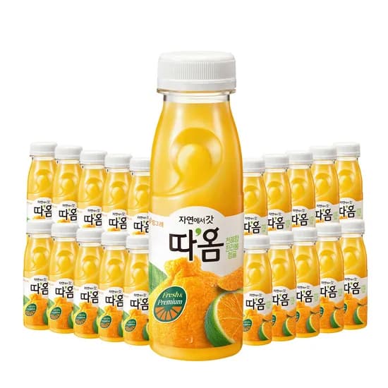 빙그레 자연에서 갓 따옴 천혜향 한라봉 청귤 주스, 235ml, 20개