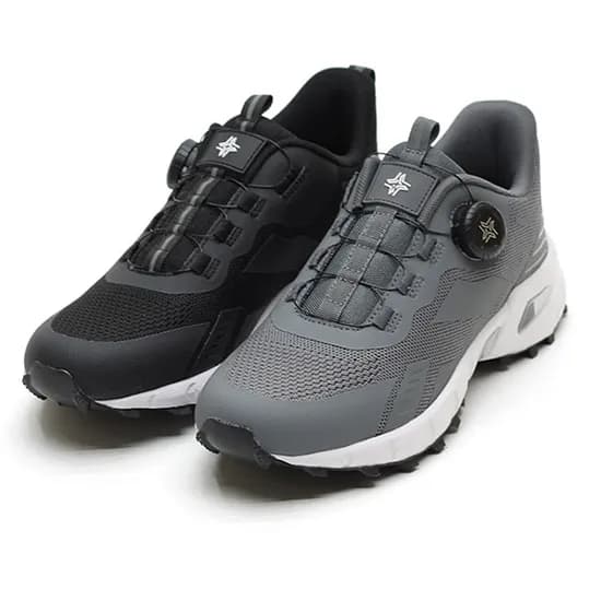 뉴스타 HT-11 남성 여성 초경량 편안한 다이얼 방수 트레킹화 미끄럼방지, 그레이, 260mm