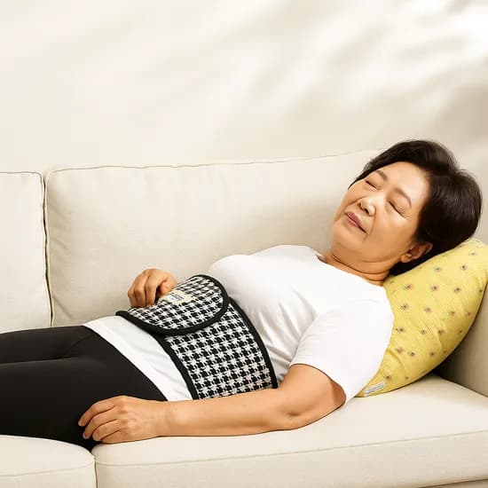 한일의료기 부위별 맞춤 전기 찜질기, 허리, 블랙, 1개