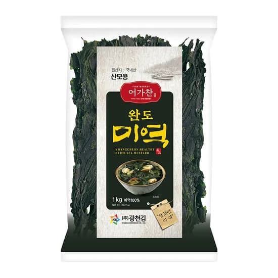 광천김 어가찬 완도 햇 미역, 1kg, 1개