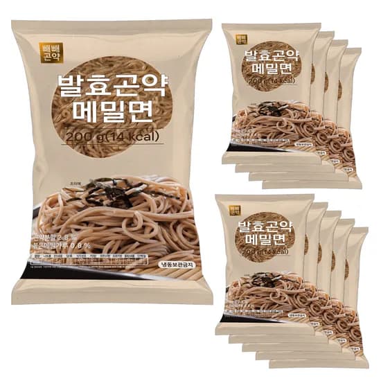 빼빼곤약 발효곤약메밀면 200g 10개
