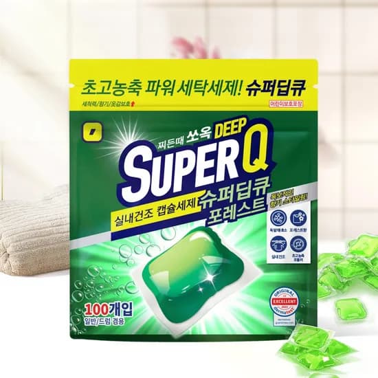 슈퍼딥큐 캡슐세제 포레스트향 8g 100개입