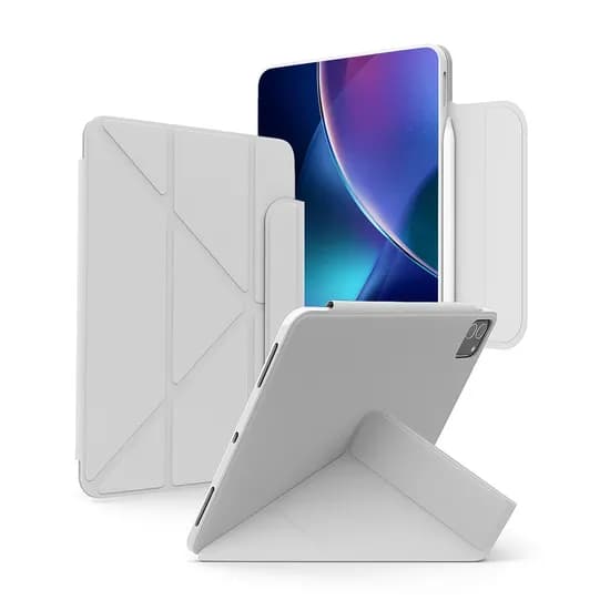 REXX Y형 접이식 거치 케이스, 갤럭시탭 S9+/S9FE+/S10+ 12.4, 그레이, 1개