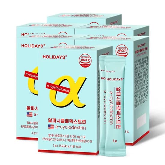 홀리데이즈 알파시클로덱스트린, 3g, 15포, 6박스