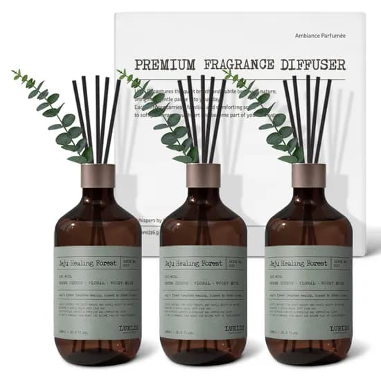 루엘디 프리미엄 대용량 퍼퓸 디퓨저, 제주 치유의 숲, 500ml, 3개