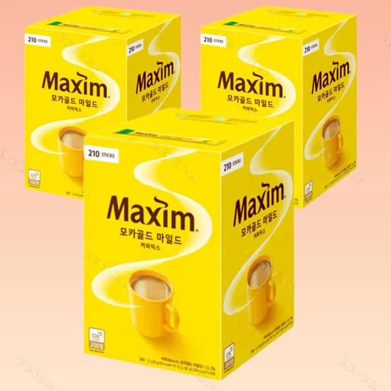 맥심 모카골드 마일드 커피믹스, 12g, 210개입, 3개