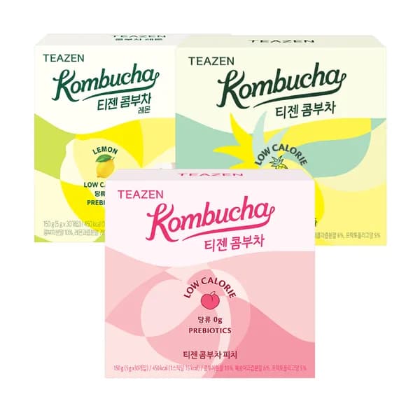 티젠 콤부차 레몬+피치+파인애플 5g 90개입