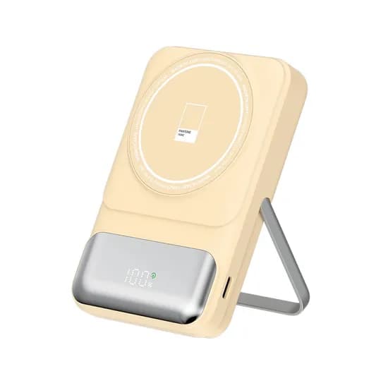 팬톤 일체형 고속 무선 충전 맥세이프 보조배터리, PTPB-11, 10000mAh, 옐로우, 1개