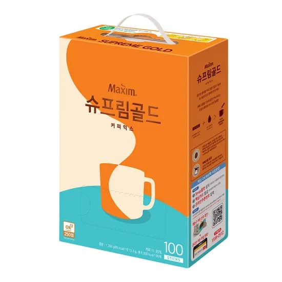 동서식품 맥심 슈프림 골드 커피믹스, 100개입, 1개