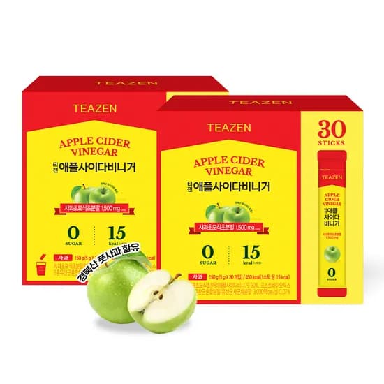 티젠 애플사이다비니거 5g 30개입 2박스