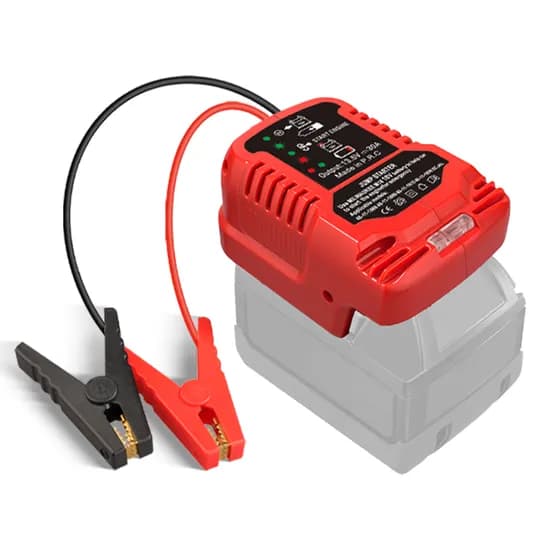 호환 밀워키 18V 자동차 점프 스타터 어댑터, 12V, 클램프 포함, 12.3x8.2x5.8cm, 배터리 미포함, 1개