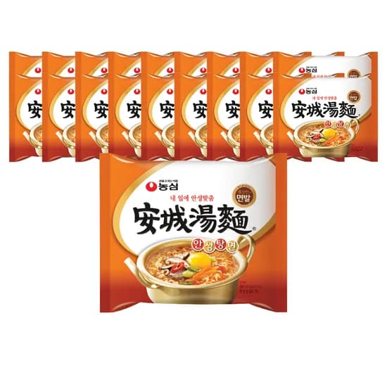 농심 안성탕면, 125g, 20개