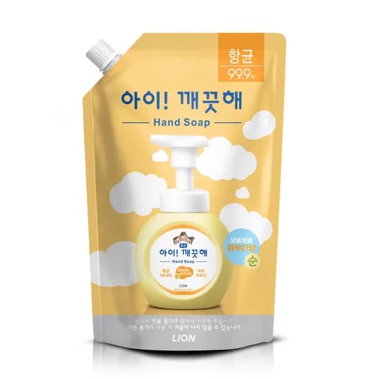 아이깨끗해 핸드워시, 리필용, 파우더향, 600ml, 1개