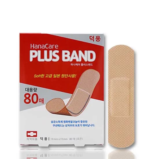 J.pharm+ 하나케어 플러스밴드, 표준형, 80매, 1개