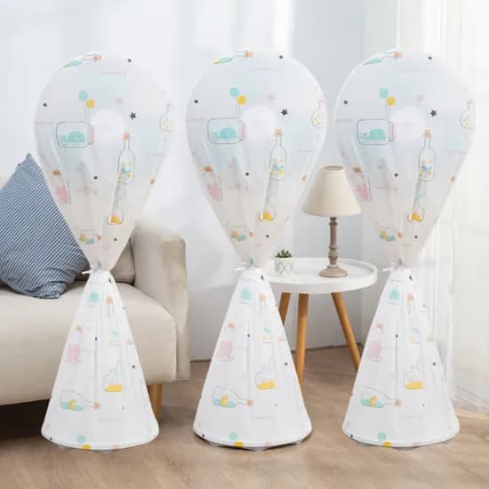선풍기 풀커버 유리별 2개 카페냥이 1개 60x140cm