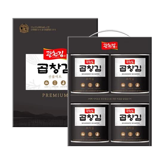 광천김 곱창김 캔김, 30g, 4캔, 1개