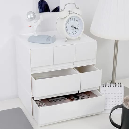 깔끔 화이트 3종 정리함, 3칸, 1개