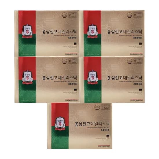 정관장 홍삼진고 데일리스틱, 10g, 20포, 5박스