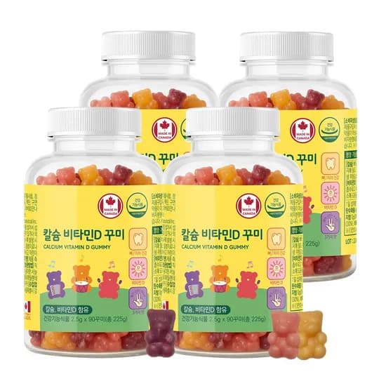 네이처그랜드 칼슘 비타민D 꾸미, 90개입, 4개